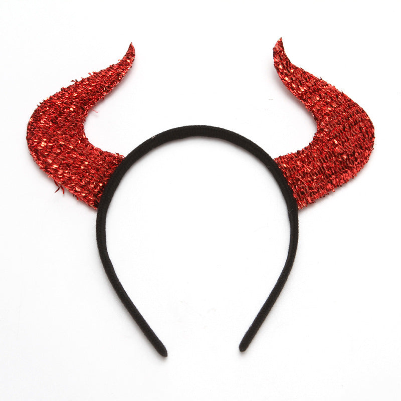 Get Your Spook On with Our Halloween Horned Headband Set!