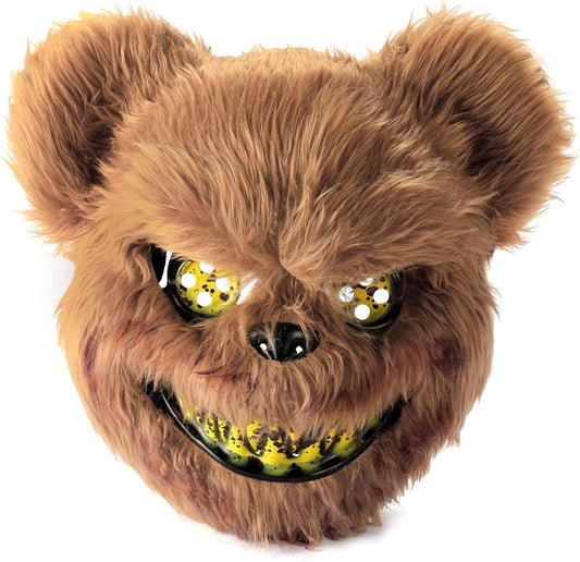 Unleash the Cuteness Overload with the UNOLIGA Horror Bear Mask - Perfect for Halloween Shenanigans!