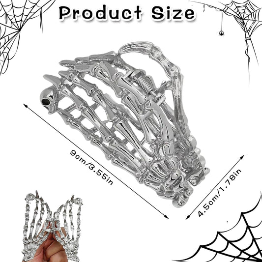 Spooktacular Halloween Haarspangen: Stilvolle Totenkopf Clips für den perfekten Grusel-Look!